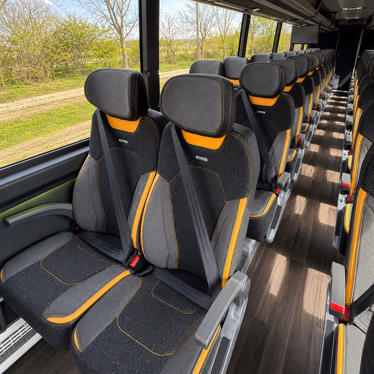 abilene charter bus interior gallery