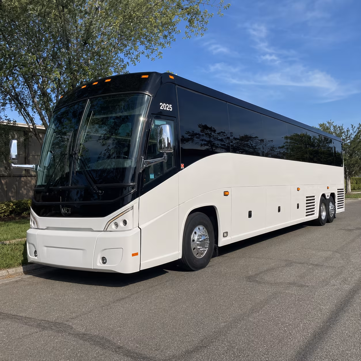 abilene charter bus rental exterior
