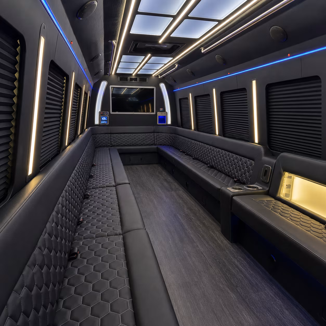 midland party bus rentals inside