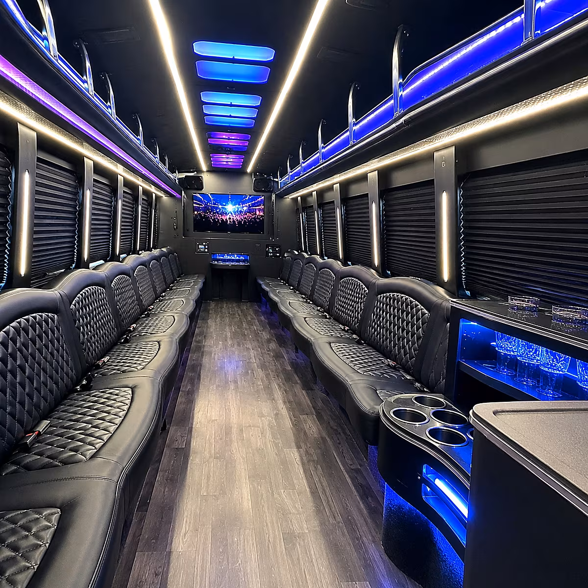 midland sporting event party bus rental