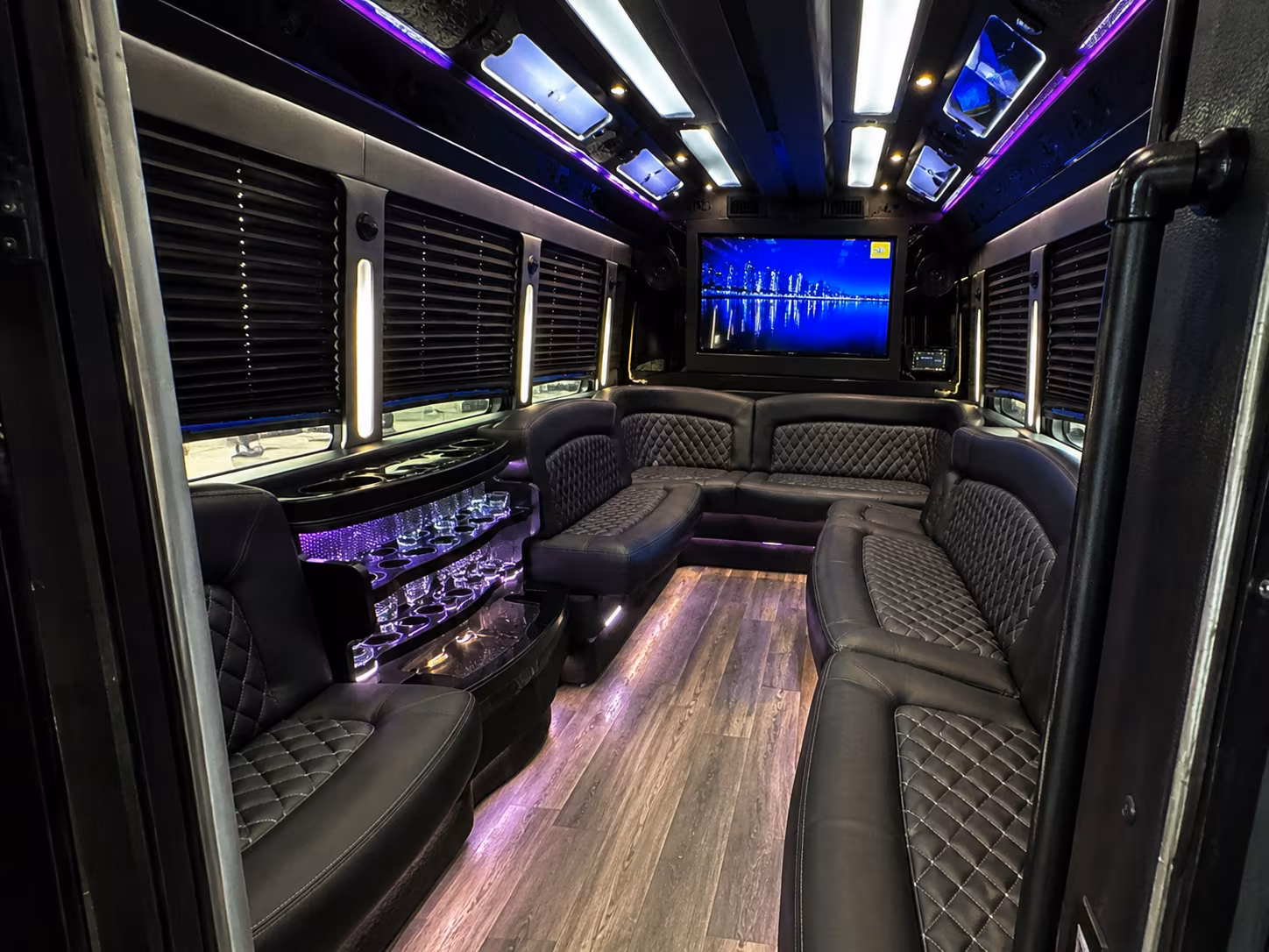 night on town party bus rental