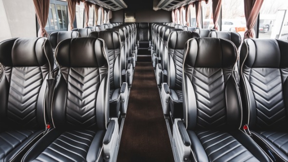 50 passenger charter bus inside