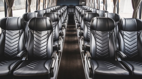 56 passenger charter bus inside wichita falls